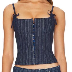 Denim Corset Top